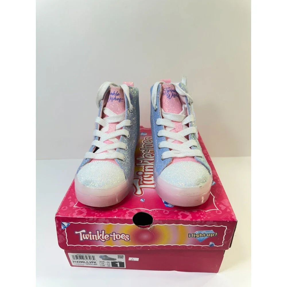 Skechers Kids Womens TWI-Lites 2.0 - Magical Wish (Little Kid) Lavendar/Pink 1